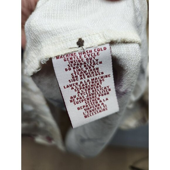 Caribbean Joe XL Beige Floral Print Short-Sleeve Button-Up Shirt Dress - Picture 5 of 5